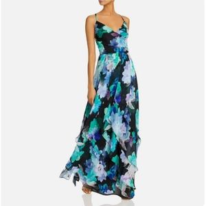 🔥 Aqua Tropical Layered Formal Dress